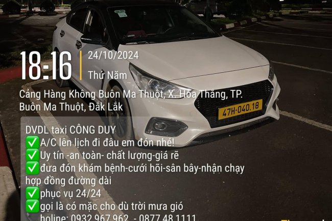Taxi Công Duy - Dịch Vụ Taxi Uy Tín Tại Buôn Trắp