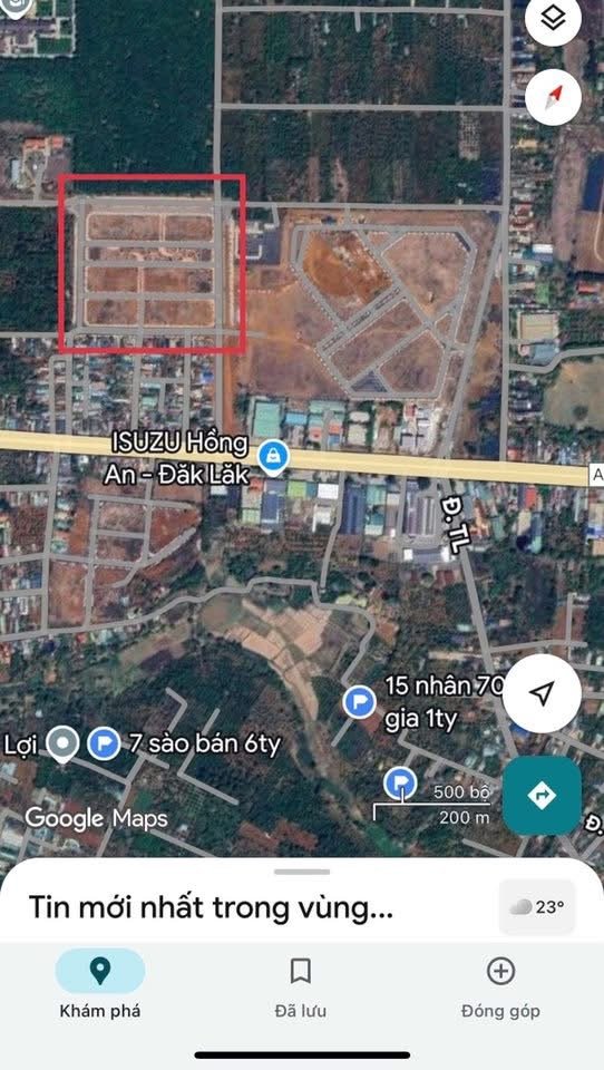 Đất Đấu Giá TDP 12, buôn ma thuột