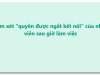 Xem xét "quyền được ngắt kết nối" của nhân viên sau giờ làm việc