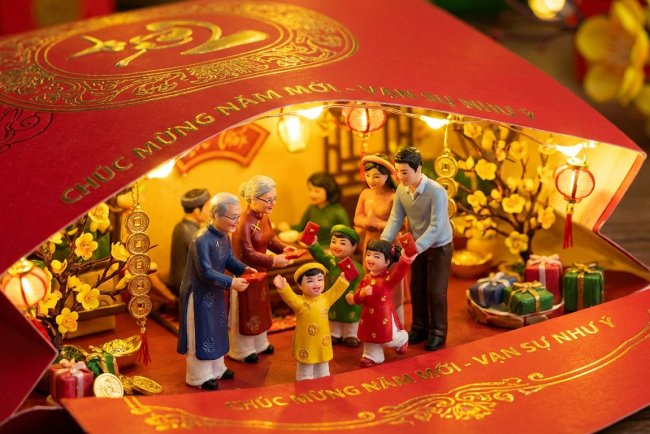 hình ảnh ngày tết qua AI